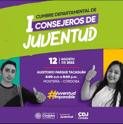 Gobernación de Córdoba lidera la primera cumbre con 400 consejeros municipales de juventud
